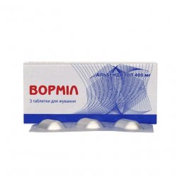 Вормил (аналог Альдазол, Альбендазол) жевательные таблетки 400 мг N3 в Нефтеюганске и области фото